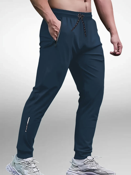 1pc Men's Sports Sweat-Wicking Quick-Dry Pants, Thin Casual Jogging Trousers for Spring And Summer, Breathable, Comfortable And Versatile Long Pants, Suitable for Fitness/Training/Running/Gifting