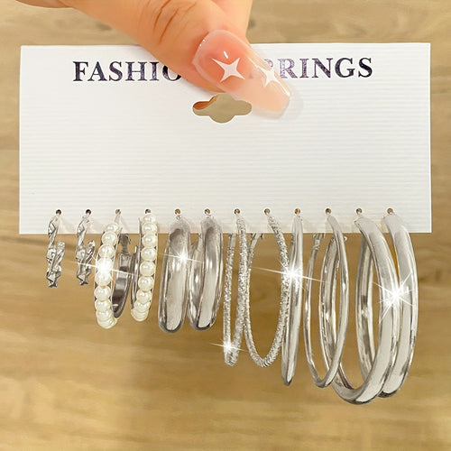 81pcs/Set Fashionable, Easy And Versatile Imitation Pearl Earrings, Ear Studs, Rings, Multi-Piece Jewelry Set for Women'S Daily Parties, Outings, Trendy Fashion Jewelry, Halloween And Christmas Themed Styles, High Cost Performance