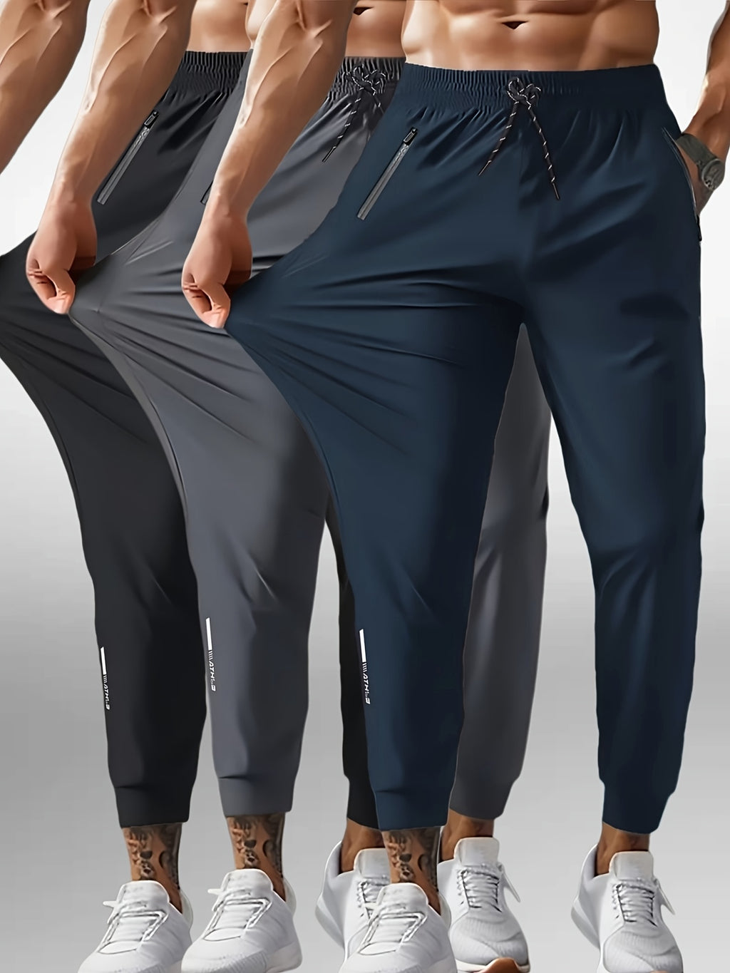 1pc Men's Sports Sweat-Wicking Quick-Dry Pants, Thin Casual Jogging Trousers for Spring And Summer, Breathable, Comfortable And Versatile Long Pants, Suitable for Fitness/Training/Running/Gifting