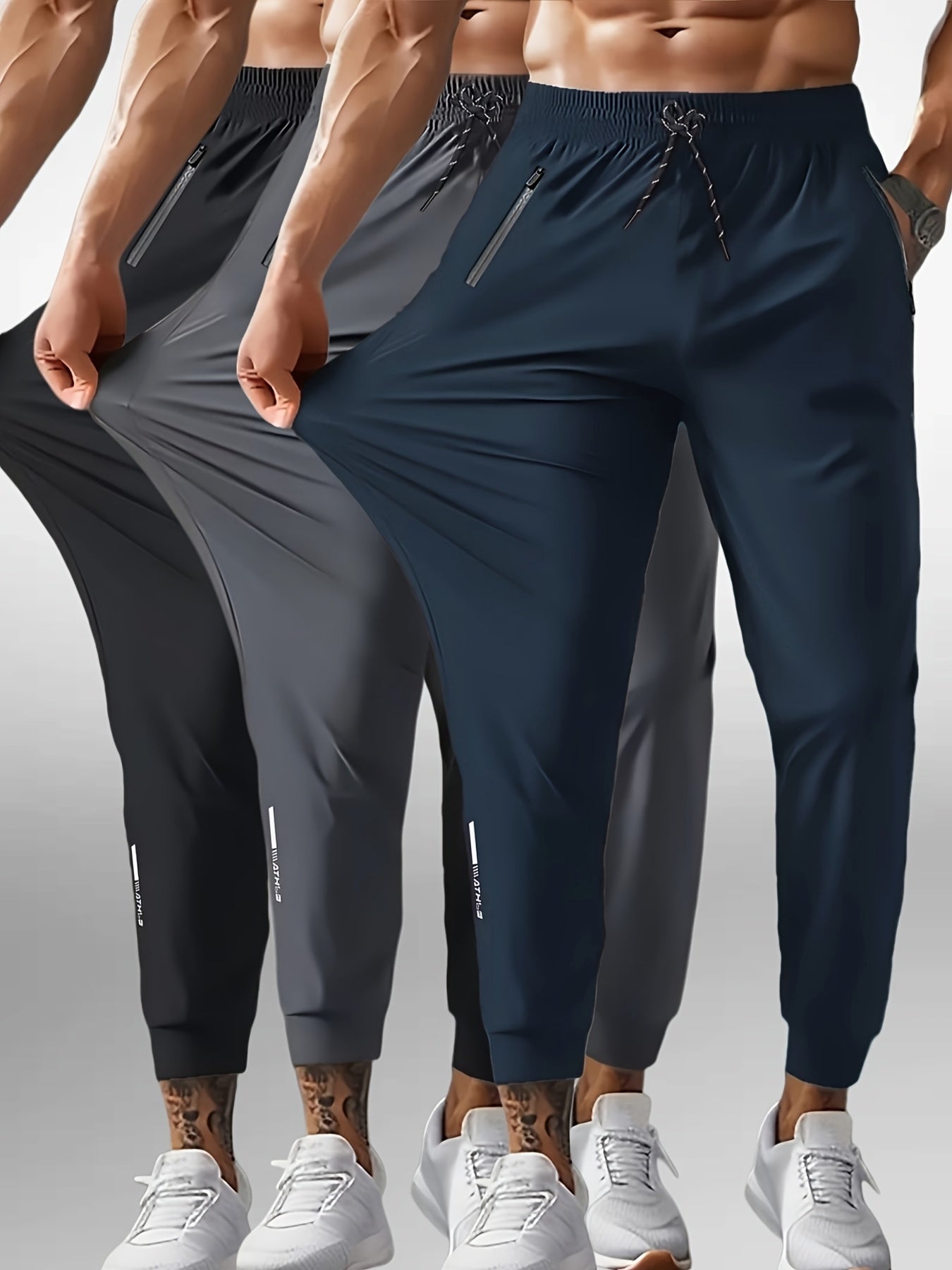 1pc Men's Sports Sweat-Wicking Quick-Dry Pants, Thin Casual Jogging Trousers for Spring And Summer, Breathable, Comfortable And Versatile Long Pants, Suitable for Fitness/Training/Running/Gifting