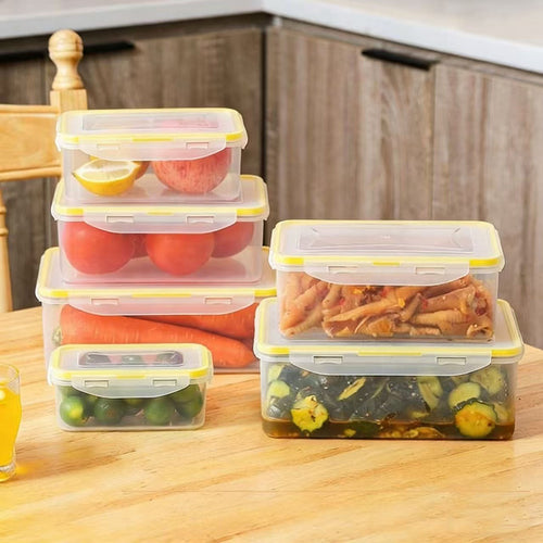 16pcs Reusable Sealed PP Material Containers with Snap-On Lids, Suitable for Storing Fruits, Vegetables, Salads, Pasta, Bento Boxes, Lunch, Etc. Space-saving and Stackable, an Ideal Choice for Home Refrigerator and Kitchen Storage. 8 Containers + 8